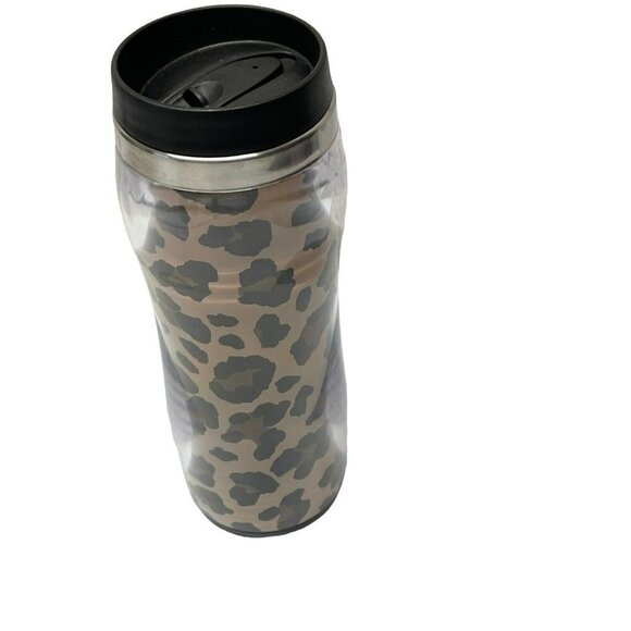 Cook’s Tools Leopard Print  Travel Mug With Lid - Picture 1 of 6